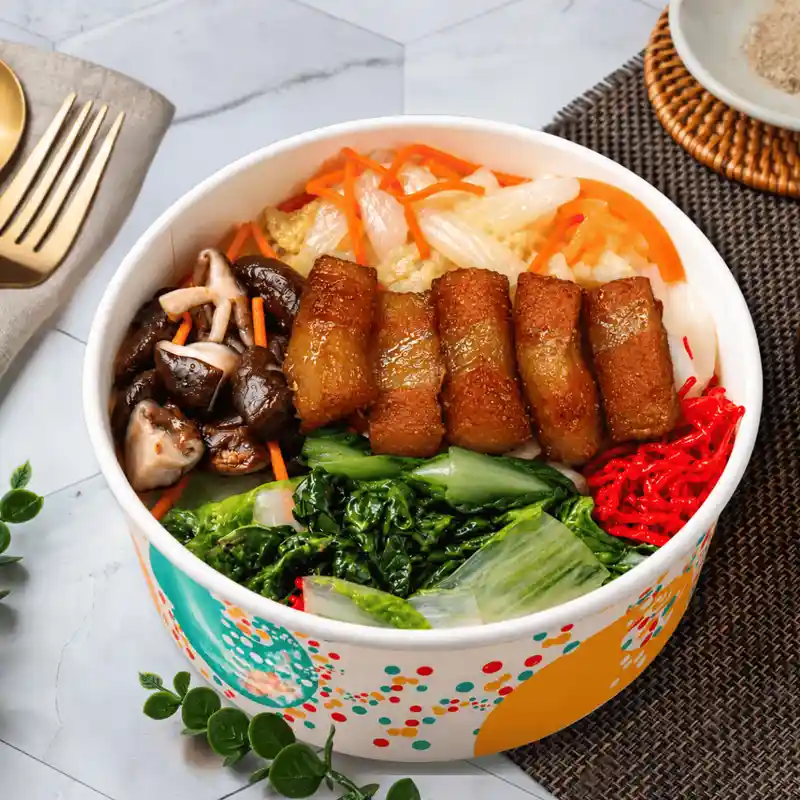 麥便當 素三層肉便當(方便素)