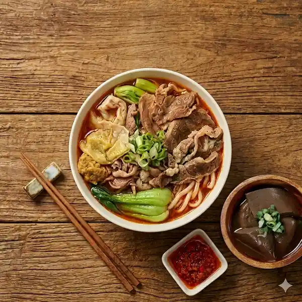 潮味決 - 合江店 肉多藥膳烏龍麵餐(含小菜一份)