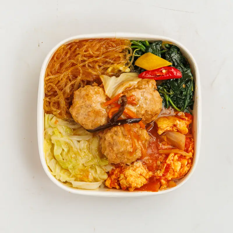 小飯桌 獅子頭飯