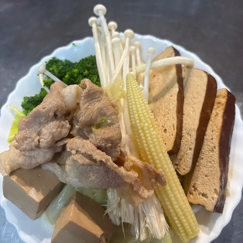 潮味決台北松山店 豚骨豬肉烏龍麵（高蛋白餐 ）