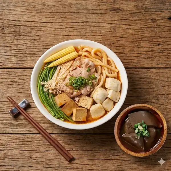 潮味決 - 合江店 高蛋白麻辣乾拌粿仔條餐(含小菜一份)