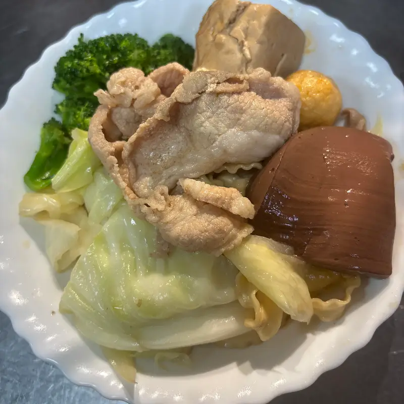 潮味決台北松山店 麻辣乾手刀麵(熊貓豆腐餐)