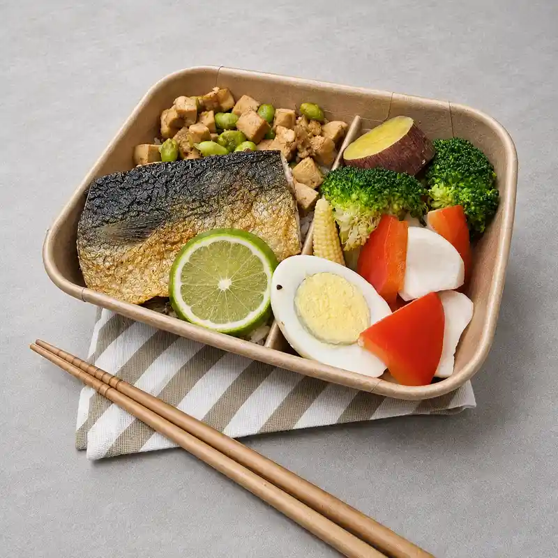 零零後健康餐盒 薄鹽香煎鯖魚