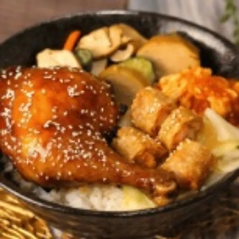 西湖雞腿王 - 遠雄 蜜汁大雞腿+蝦卷