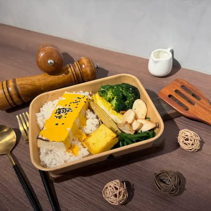辣台妹 素！金沙板豆腐餐盒