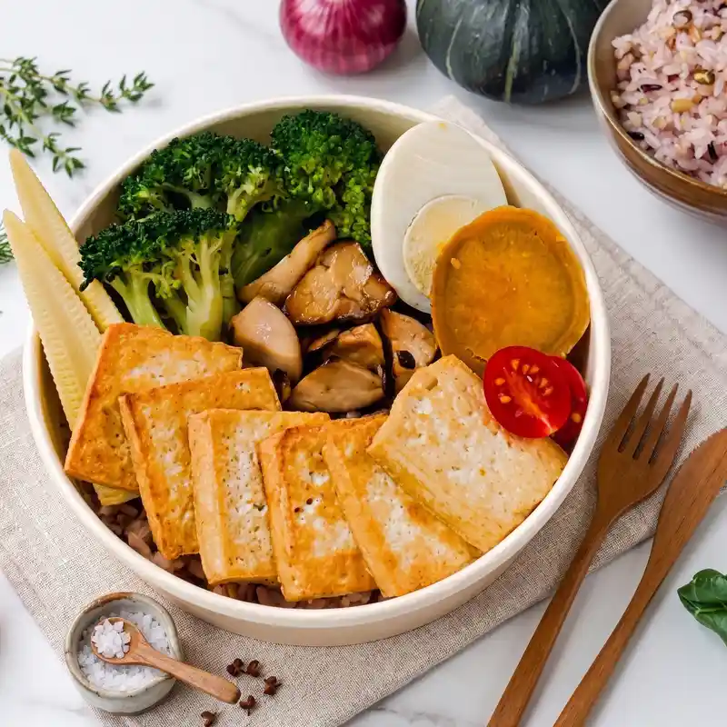 WA私廚風味餐盒 金煎椒鹽豆腐（蛋奶素）