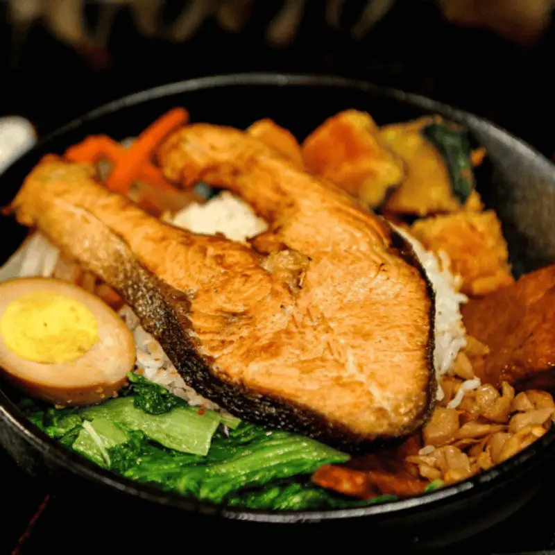 竹林上禾 薄鹽鮭魚飯