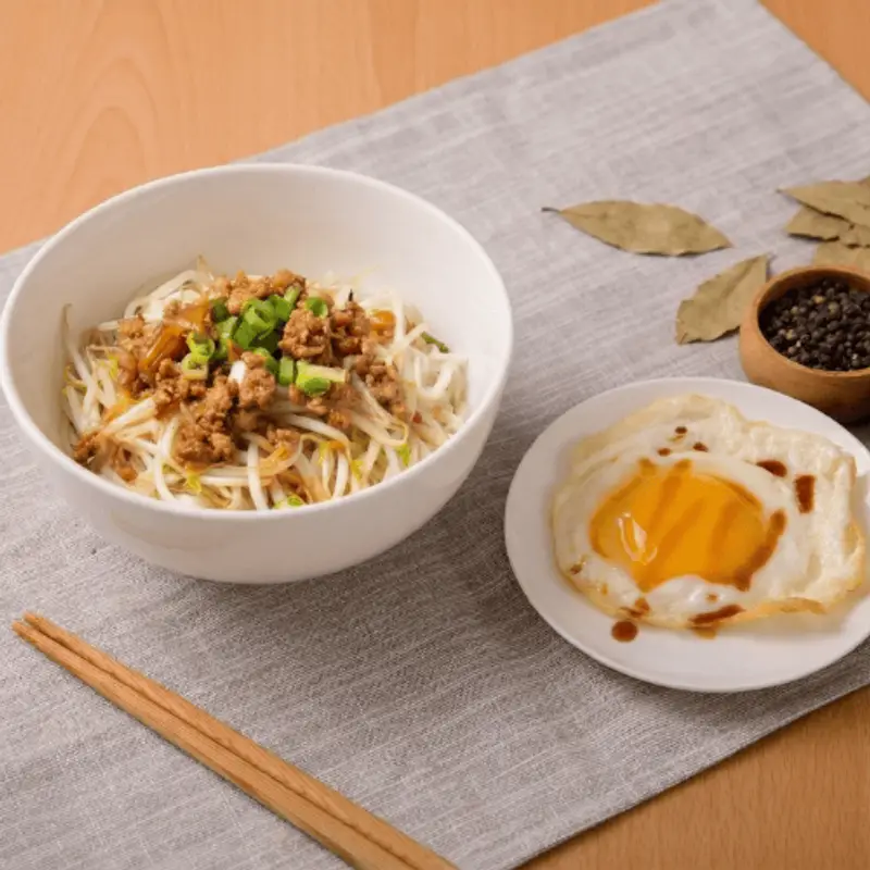 雞優穀養生藥膳 荷包蛋肉燥乾麵