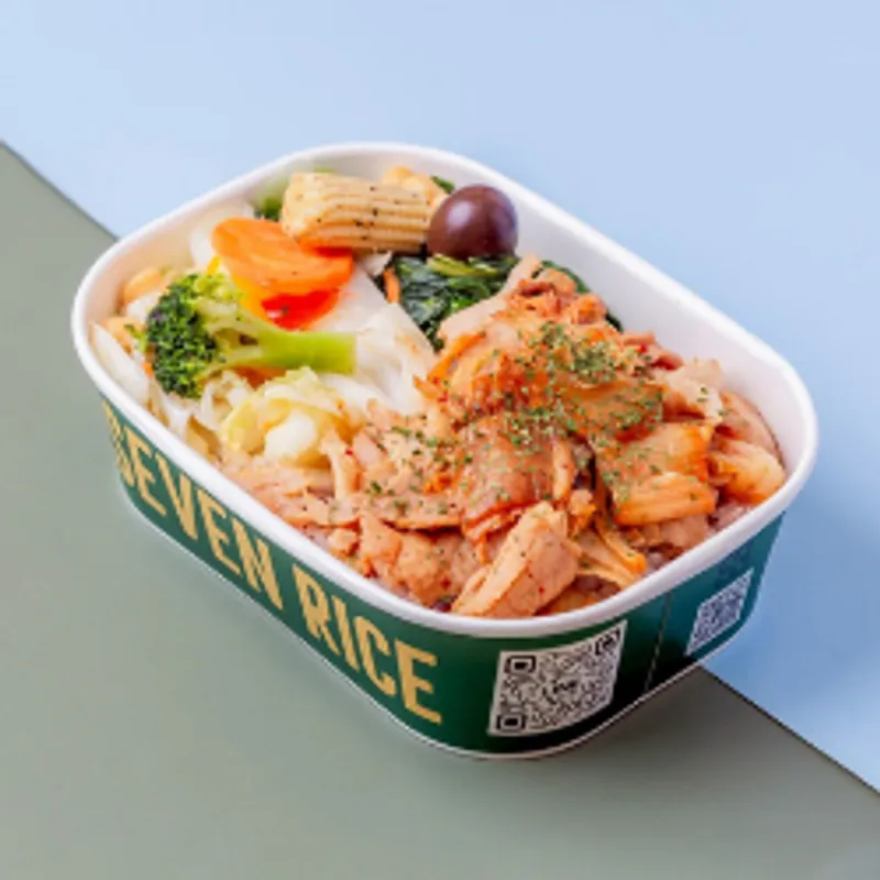七飯SEVEN RICE仁愛店 首爾大醬泡菜燒肉餐盒（豬）