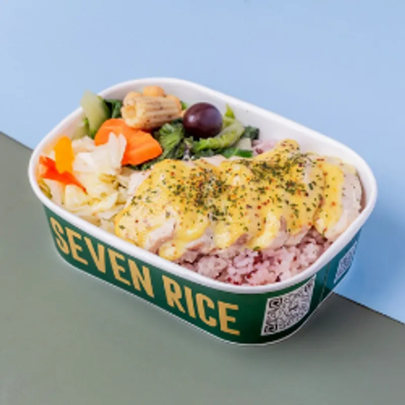 七飯SEVEN RICE仁愛店 第戎蜂蜜芥末烤雞胸餐盒