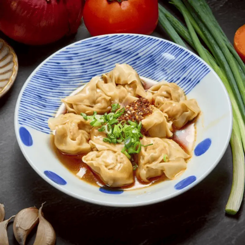 紅燈榮麵鋪大安店 紅油鮮肉抄手