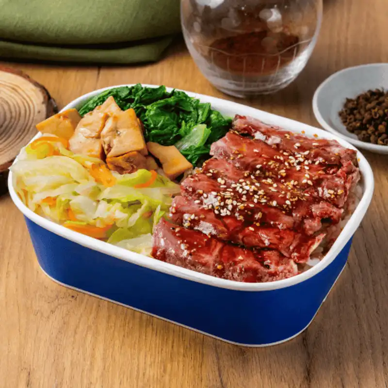 健美人健康餐錦州店 Garlic Sous Vide Flat Iron Steak