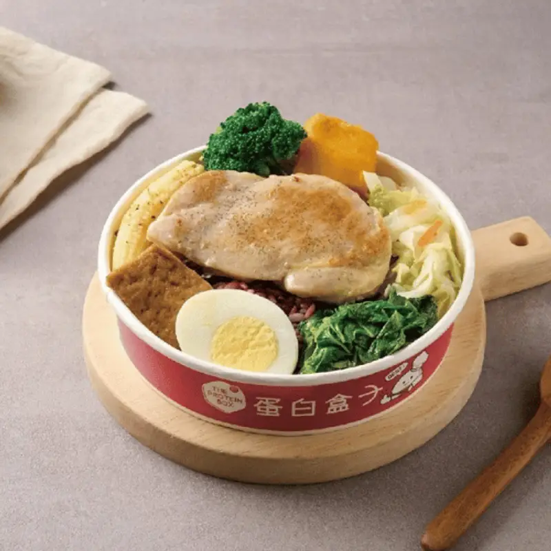蛋白盒子 八德光復店 檸檬雞腿排餐盒