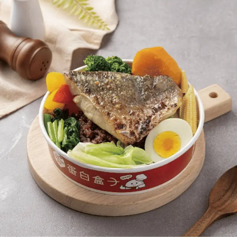 蛋白盒子 八德光復店 減鹽味噌烤鱸魚餐盒