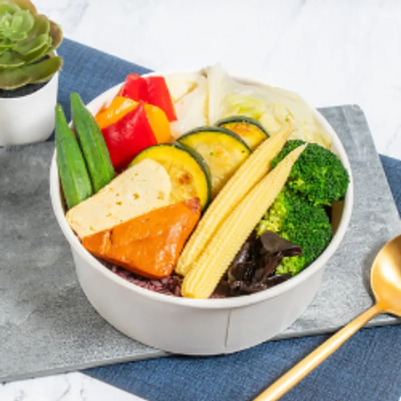 飽哥健康餐盒 清甜菜飯（鍋邊素）