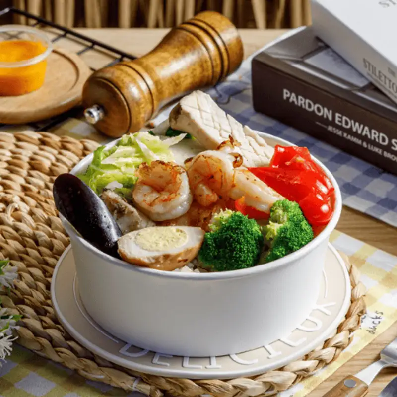 參禾食堂信義店 海味蝦蝦餐盒