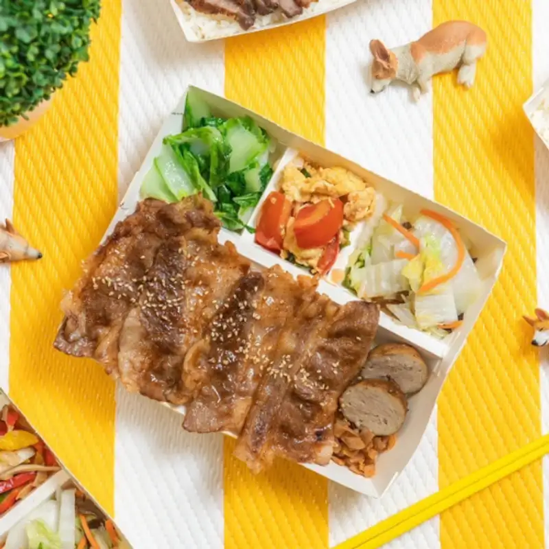 烤食煮盒民生店 醬烤牛肉片飯盒