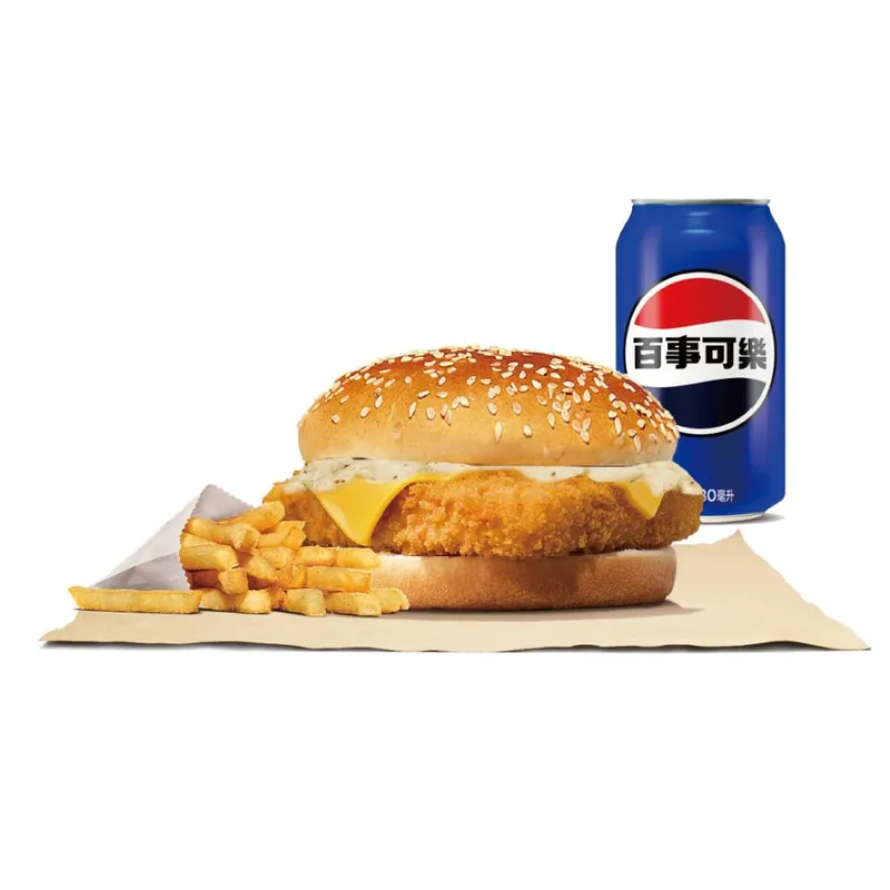 漢堡王敦南店 華鱈魚堡套餐