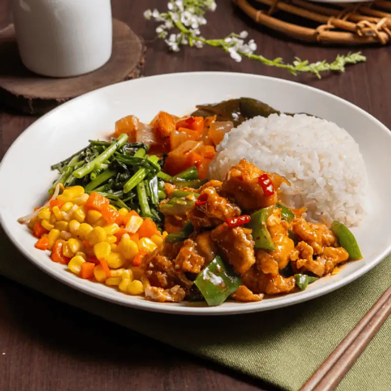 好棒棒快炒 辣子雞丁飯