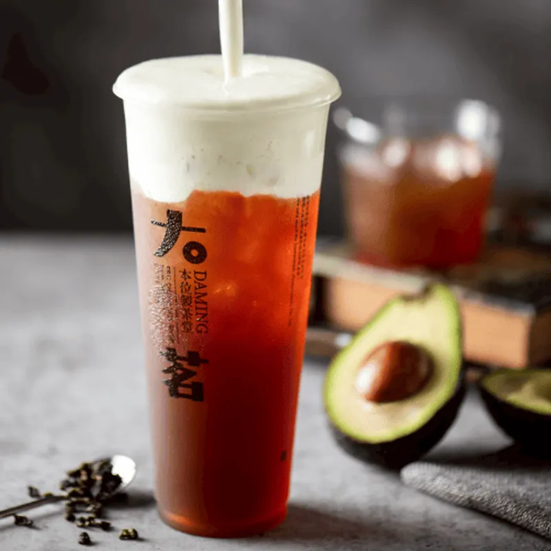 大茗台北通化店 酪梨奶蓋紅玉
