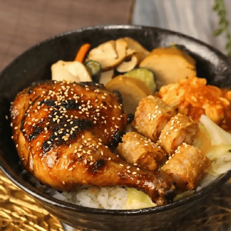 西湖雞腿王 招牌烤雞腿+蝦卷
