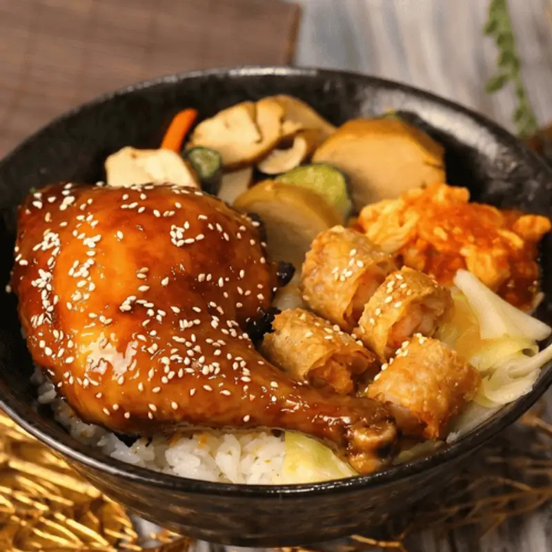 西湖雞腿王 蜜汁大雞腿+蝦卷