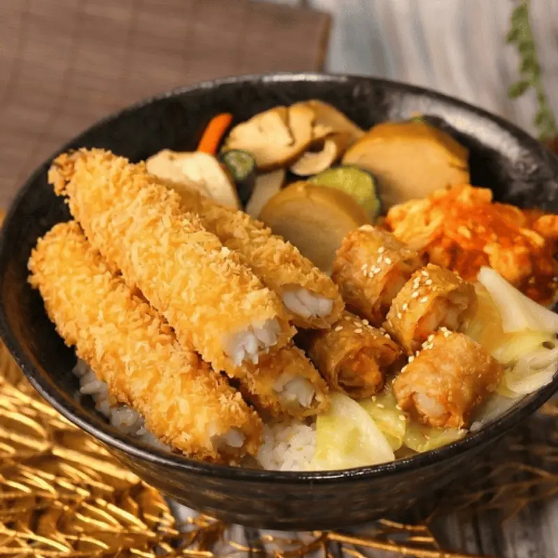 西湖雞腿王 酥炸魚柳條+蝦卷