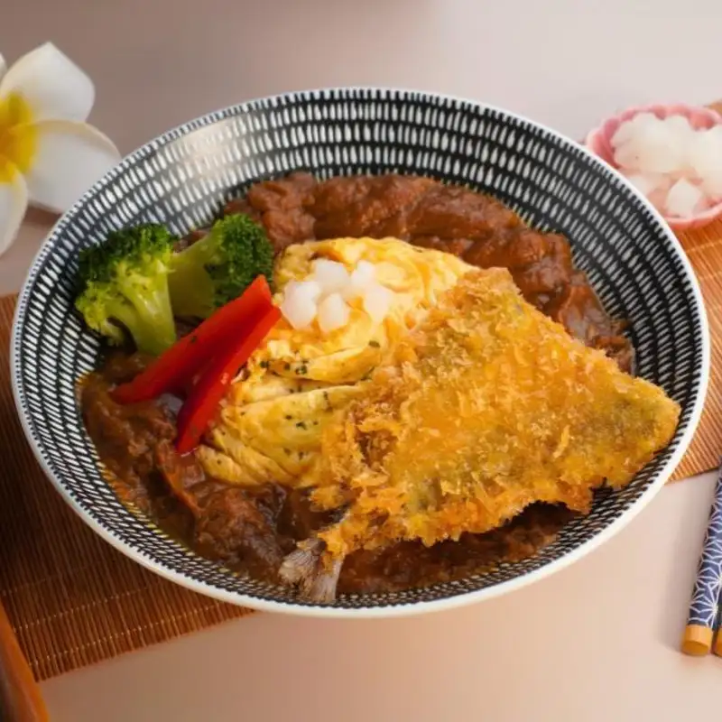 巧主廚南京三民店 無刺竹筴魚歐姆蛋咖喱飯
