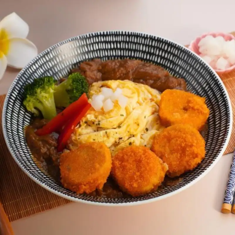 巧主廚南京三民店 干貝酥歐姆蛋咖喱飯