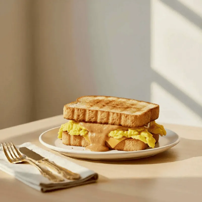 漫步藍咖啡松勤店 Peanut Butter & Cheese Egg Pressed Sandwich