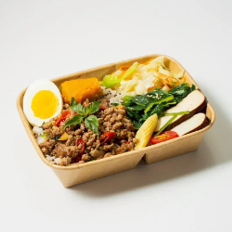 極限餐盒 Low-Fat Thai Pad Kra Pao Pork