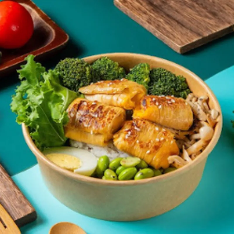 天天萃蔬食波奇碗 秘製照燒豆皮起司捲波奇碗