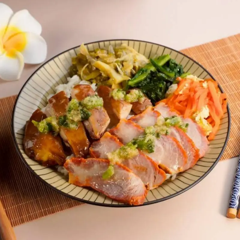 粵味軒 Char Siu & Soy Sauce Chicken Rice