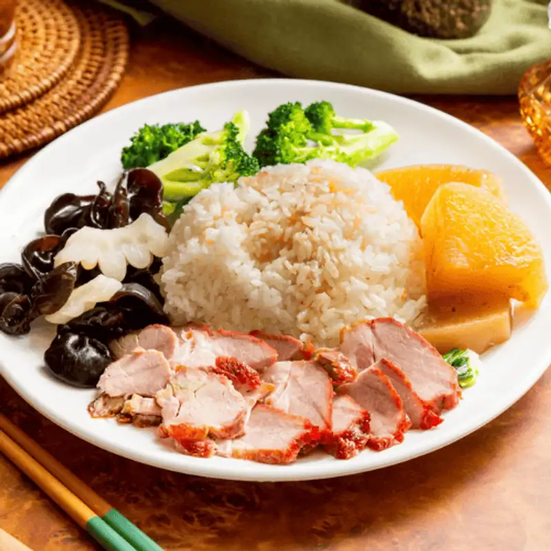 江媽媽排骨便當 叉燒飯